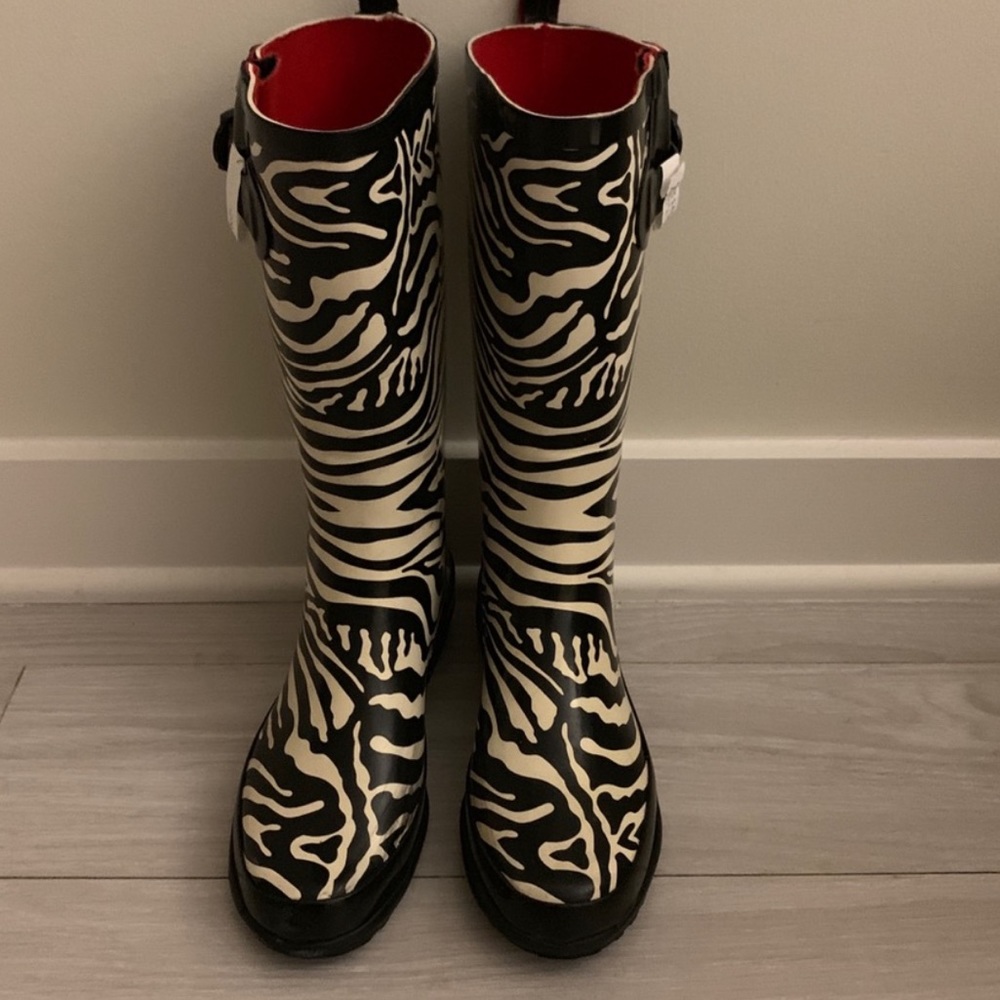Zebra Rain Boots